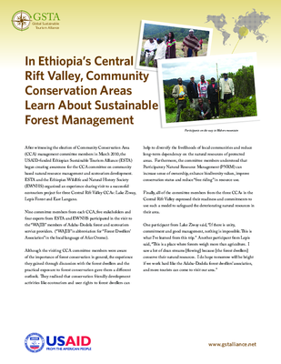 In Ethiopia’s Central Rift Valley, Community Conservation Areas Learn About Sustainable Forest Management