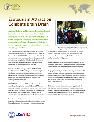 Ecotourism Attraction Combats Brain Drain
