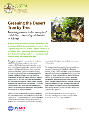 Greening the Desert Tree by Tree