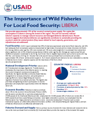 The Importance of Wild Fisheries For Local Food Security: Liberia
