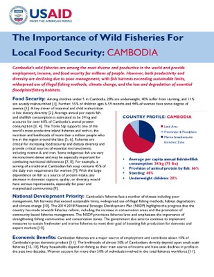 The Importance of Wild Fisheries For Local Food Security: Cambodia