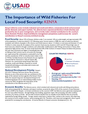 The Importance of Wild Fisheries For Local Food Security: Kenya