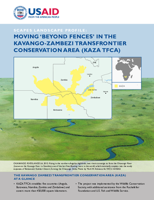 SCAPES Landscape Profile: Moving Beyond Fences in the Kavango-Zambezi Transfrontier Conservation Area (KAZA TFCA)