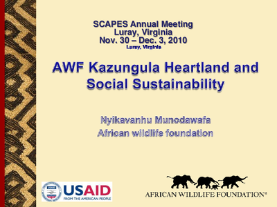 SCAPES: AWF Kazungula Heartland and Social Sustainability