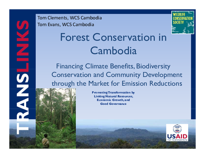 Forest Conservation in Cambodia