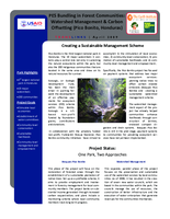 PES Bundling in Forest Communities: Watershed Management and Carbon Offsetting, Pico Bonito, Honduras