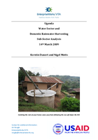 Uganda Water Sector and Domestic Rainwater Harvesting Sub-Sector Analysis 