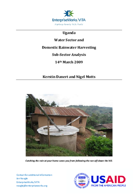 Uganda Water Sector and Domestic Rainwater Harvesting Sub-Sector Analysis 