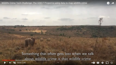 The GDELT Project is using data to map wildlife crime