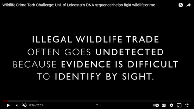 Uni. of Leicester’s DNA sequencer helps fight wildlife crime