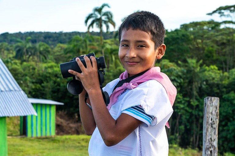 Young Amazon Forest Guardian in Colombia