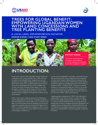 Trees for Global Benefit: Empowering Ugandan Women with Land Concessions and Tree Planting Benefits: A local-level, implementation initiative