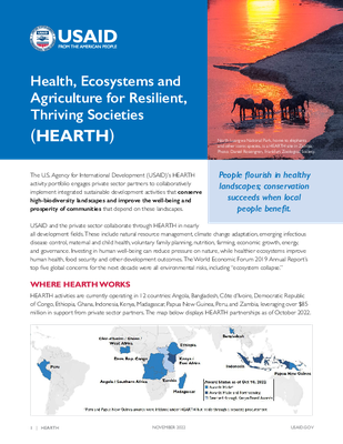 Health, Ecosystems and Agriculture for Resilient, Thriving Societies (HEARTH)