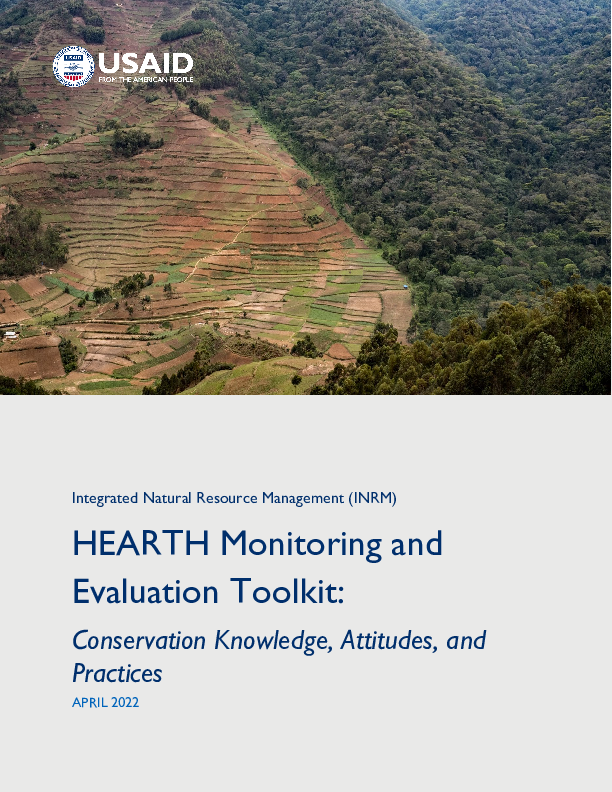 USAID HEARTH Monitoring And Evaluation Toolkit: Conservation Knowledge ...