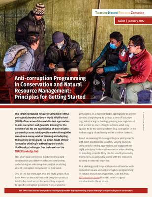 Anti-corruption Programming in Conservation and Natural Resource Management: Principles for Getting Started