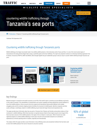 Countering wildlife trafficking through Tanzania's ports