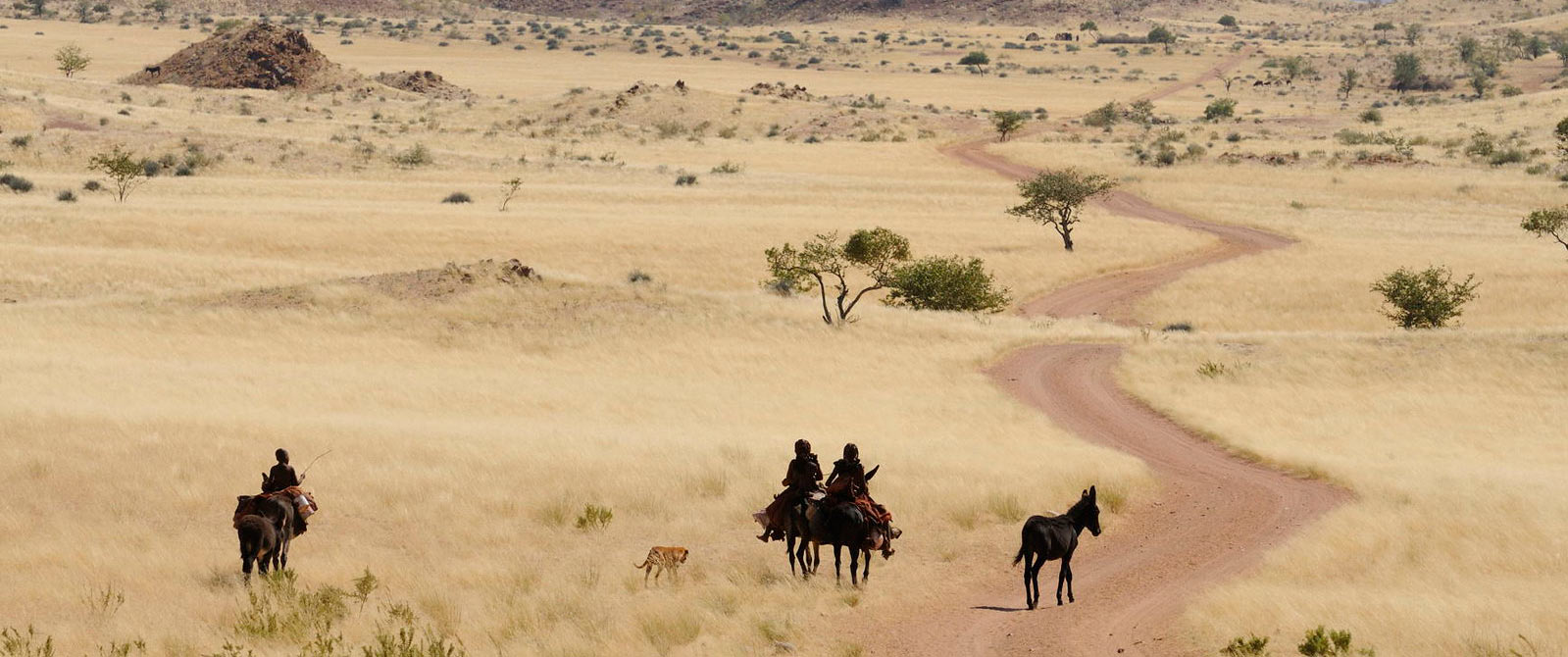 Nomadic Himbas in Marienfluss Conservancy