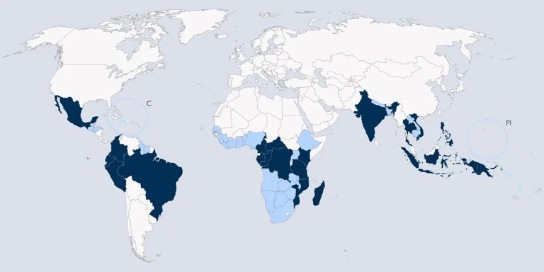 Global programs map