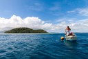 Man with Boat in Micronesia